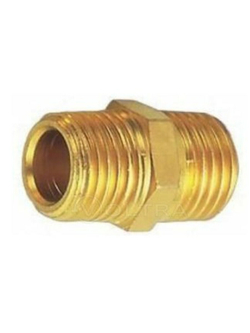 Штуцер латунный с наружными резьбами 1/2''X 3/8''(конус) Forsage F-CS-C-013-1