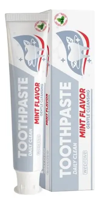 Зубная паста для ежедневного ухода отбеливающая WEPROVE Daily Clean Mint Toothpaste 100 гр