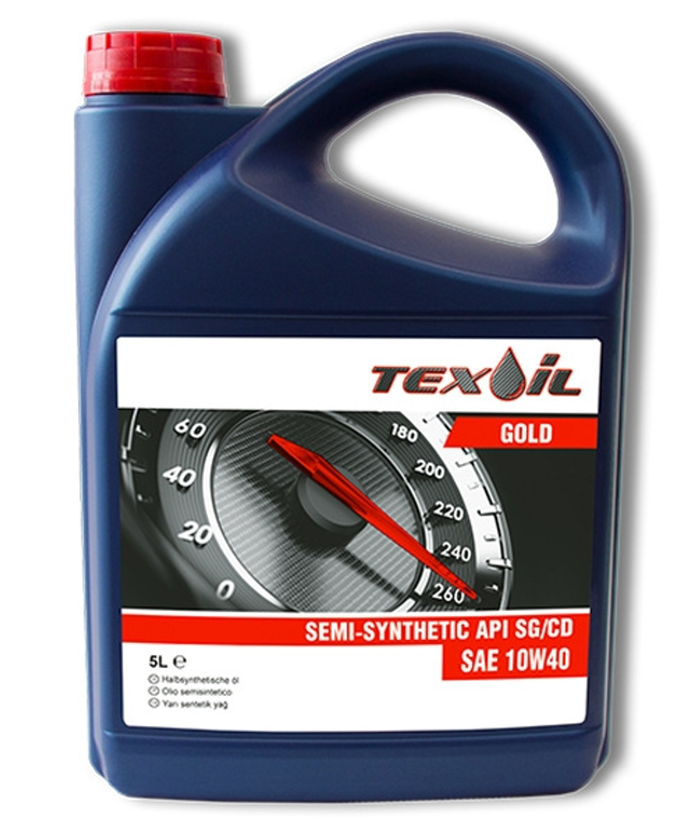 Моторное масло Texoil Gold 10W-40, SG/CD, полусинтетическое, 5 л