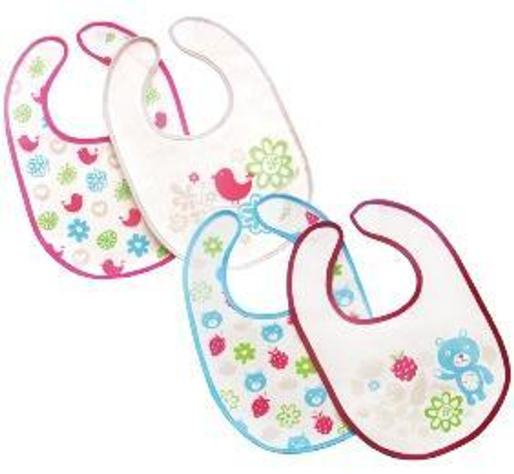 Набор х/б слюнявчиков, на липучке,4+ (Пома)