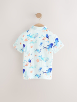 Рубашка с коротким рукавом для мальчика Next AB6-485, Голубой