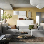 3-местный диван и козетка - IKEA JÄTTEBO/JATTEBO, 71x160x310см, серый/светло-серый, ЙЕТТЕБО ИКЕА