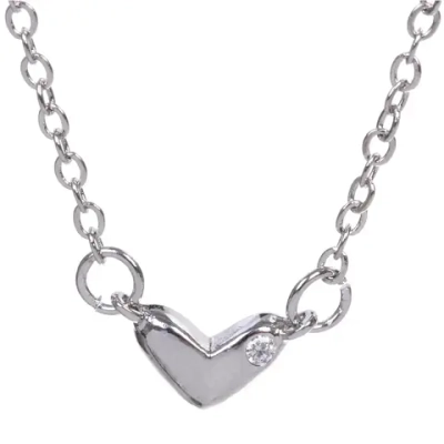 Подвеска из гиппоалергенного сплава со стразами «АМОР», цвет серебро и золото, d-20см/0,7см