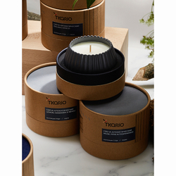 Свеча ароматическая cypress, jasmine & patchouli из коллекции edge, серый, 30 ч