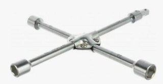 Ключ балонный крест 17-19-21-1/2 усиленный КЛЕПАНЫЙ (1138/12010)