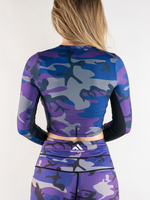 Топ женский IamFighter милитари (фиолетовый)