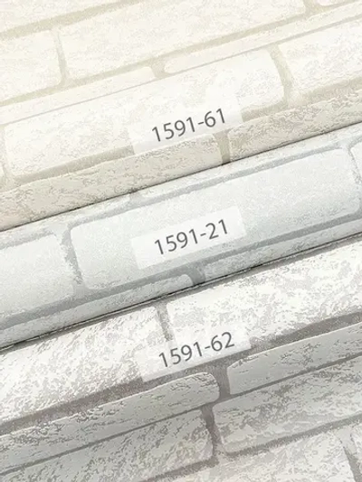 Обои флизелиновые, кирпич серый, метровые, для кухни, Стена (VILIA, 1591-21)