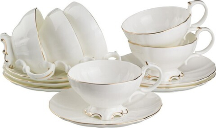 Чайный набор lefard на 6 пер. 12 пр. 250 мл )