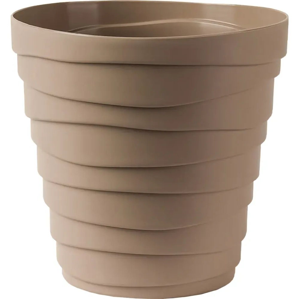 Кашпо для цветов пластиковое 1,4л d-14,5см «Бархан» Фраппе