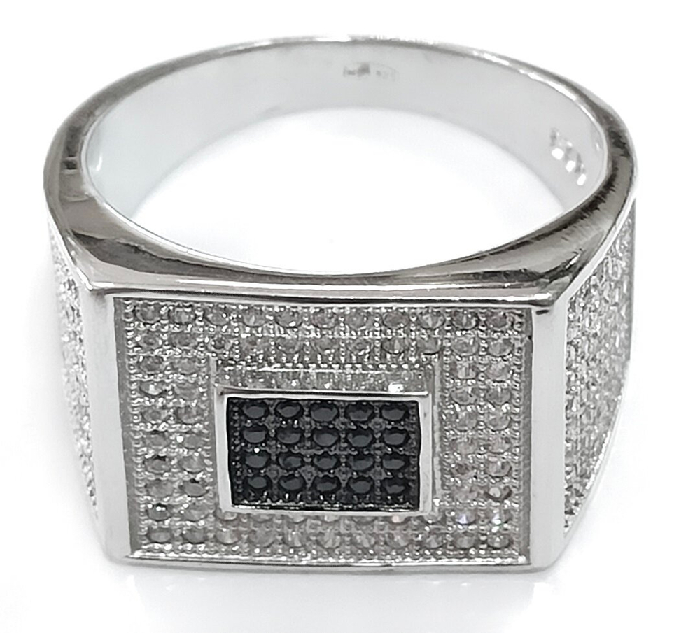 Ювелирное мужское кольцо из серебра