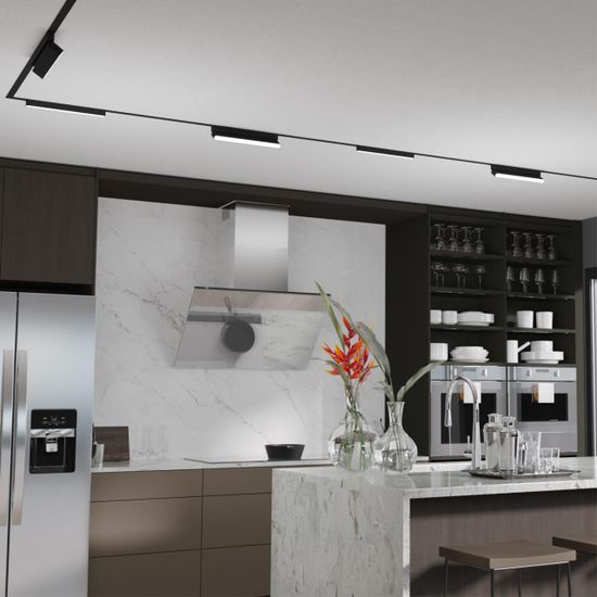 359240 SHINO NT23 178 черный Трековый светильник для низковольтного шинопровода IP20 LED 18W 48V 1080Лм 3000К SMAL