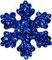 Снежинка из пенофлекса Облачко 300 мм., синий, ПромЕлка (CO-300BLUE)