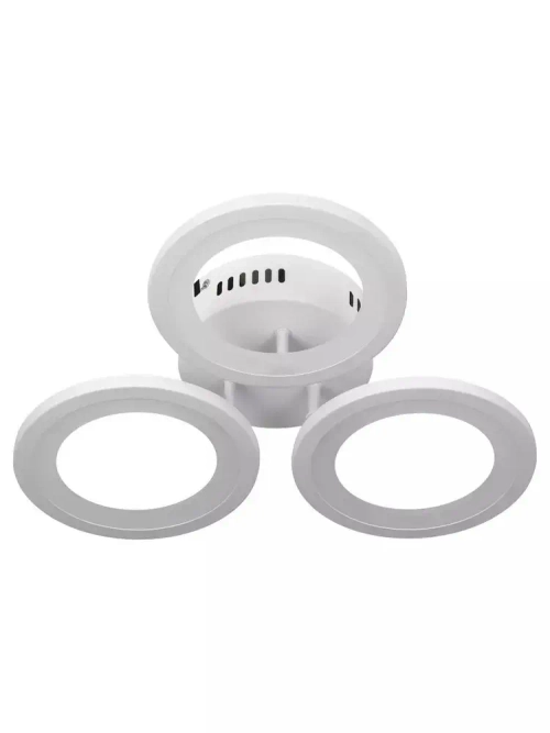 Люстра потолочная светодиодная с пультом ДУ Rivoli белая 60 Вт 3000К - 6200К, светильник на кухню, в детскую, в спальню