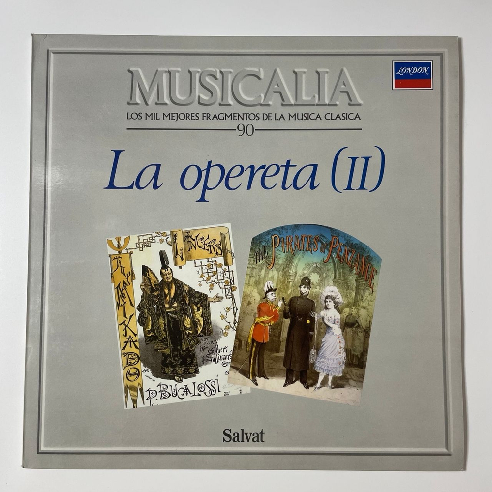 Винтажная виниловая пластинка LP Сборник Оперетт Musicalia 61. La Opereta II (Испания 1987)