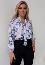 Блуза Агата (цветочный принт) Б11-236/4 Nikol (Акция)