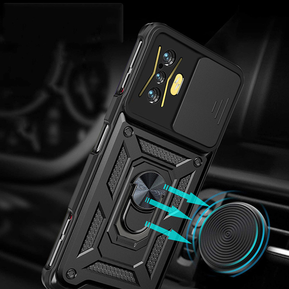 Чехол с кольцом Bumper Case для Xiaomi Poco F4 GT