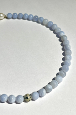 Ожерелье BLISS из голубого агата