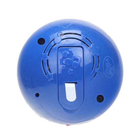 Шарик 7 см с движением, 17 песен и звуков сине- желтый на блист. Умка