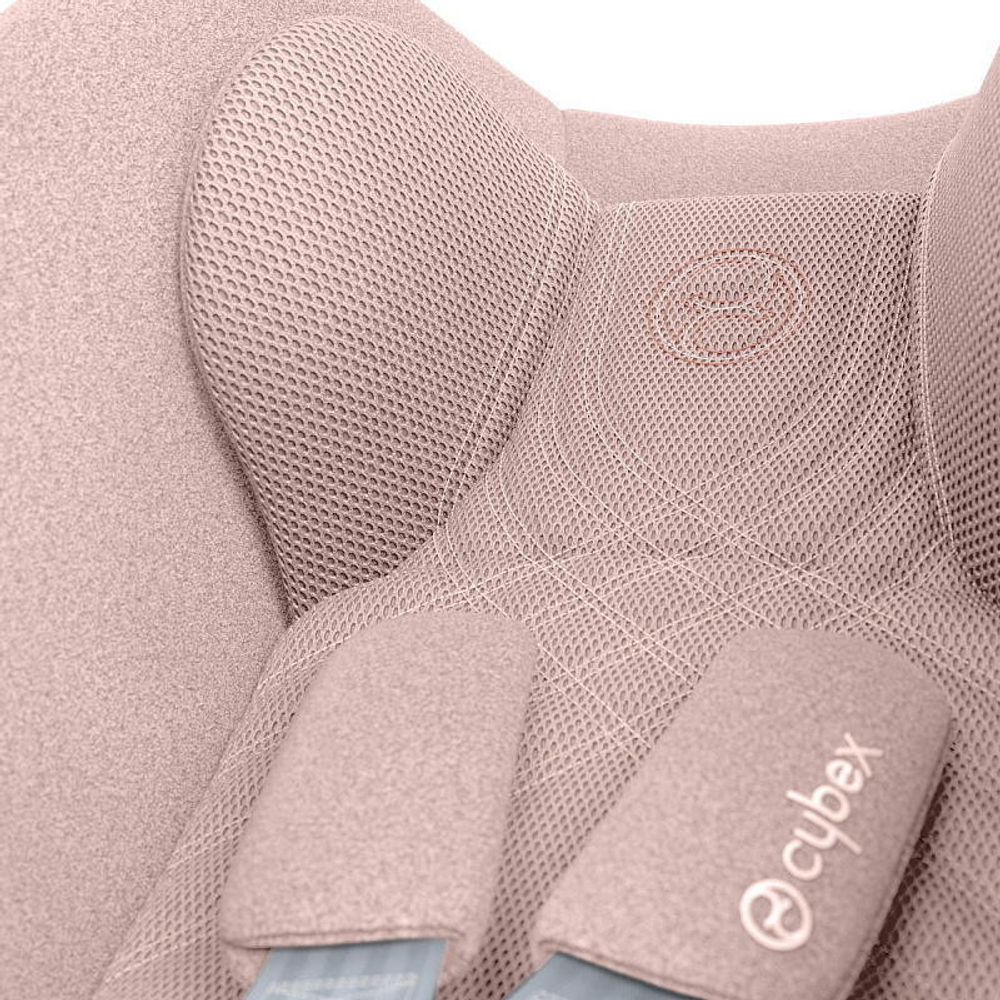 Коляска Cybex Coya Rosegold Frame Cloud T i-Size Peach Pink Plus Sepia Black с дождевиком и бампером