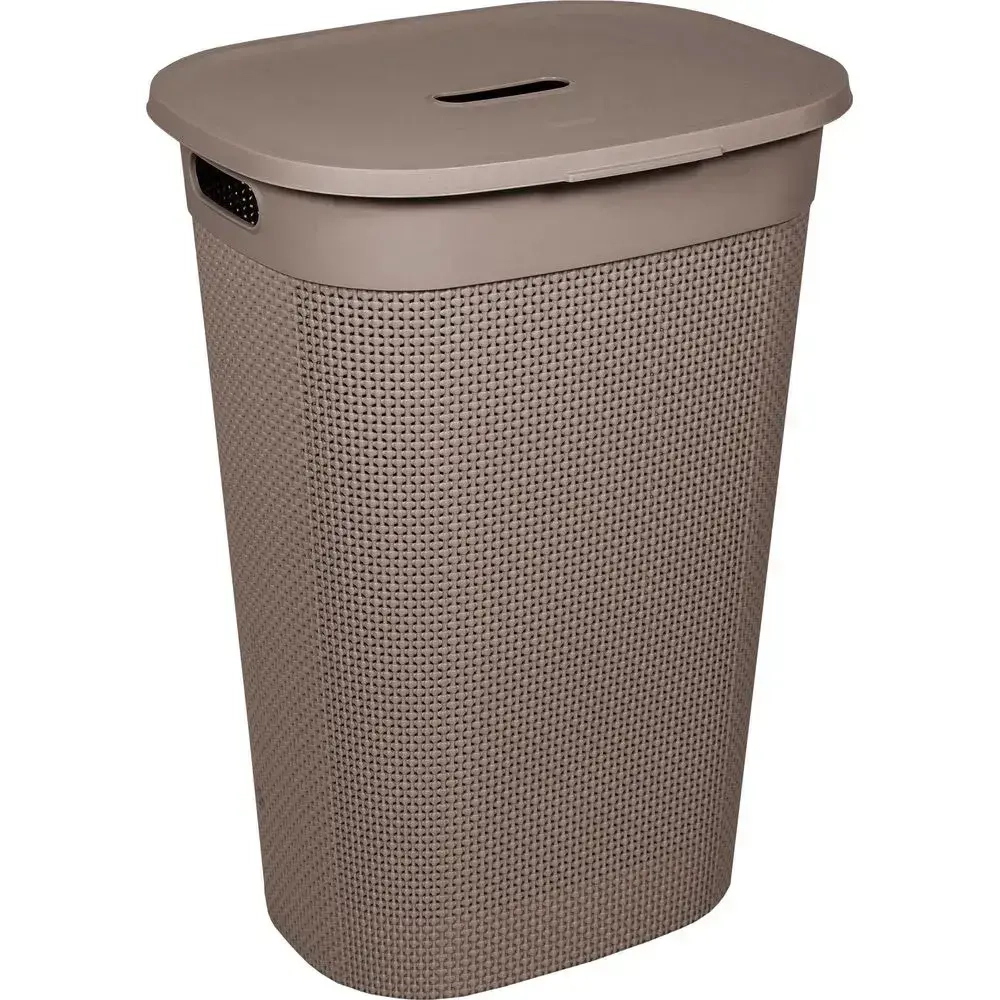 Корзина для белья OSLO 55л шоколадный мокко