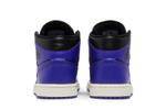 Кроссовки Jordan Air Jordan 1 Mid "Purple Black" (Женская размерная сетка)