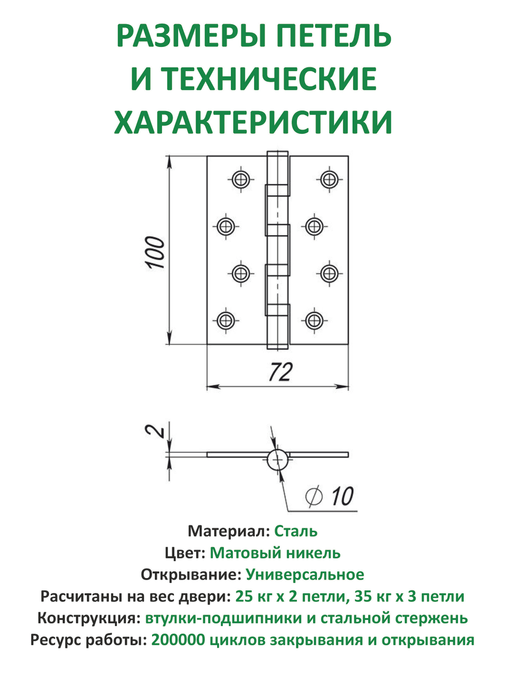 Ручки для межкомнатных дверей с защелкой фиксатором и петлями