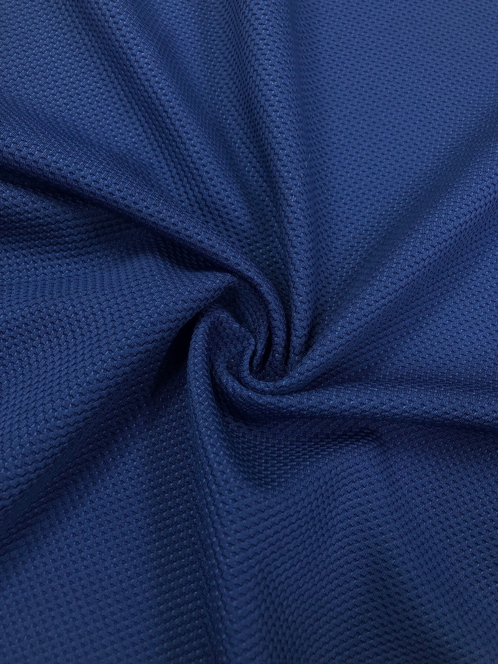 Ткань трикотаж Лакоста крупная, цв. Темно-синий арт. 327010