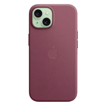 Тканевый чехол с поддержкой MagSafe Apple FineWoven Case для iPhone 15, Mulberry (Красная шелковица)