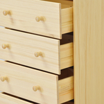 Комод деревянный с ящиками Раст, из массива сосны, с органайзерами для хранения