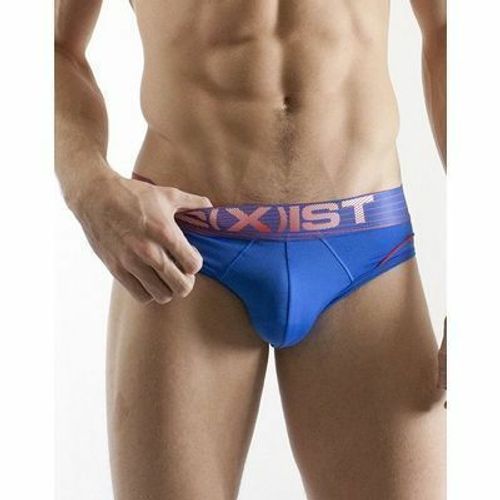 Мужские трусы брифы синие 2xist Fattish Blue Brief XIS0015