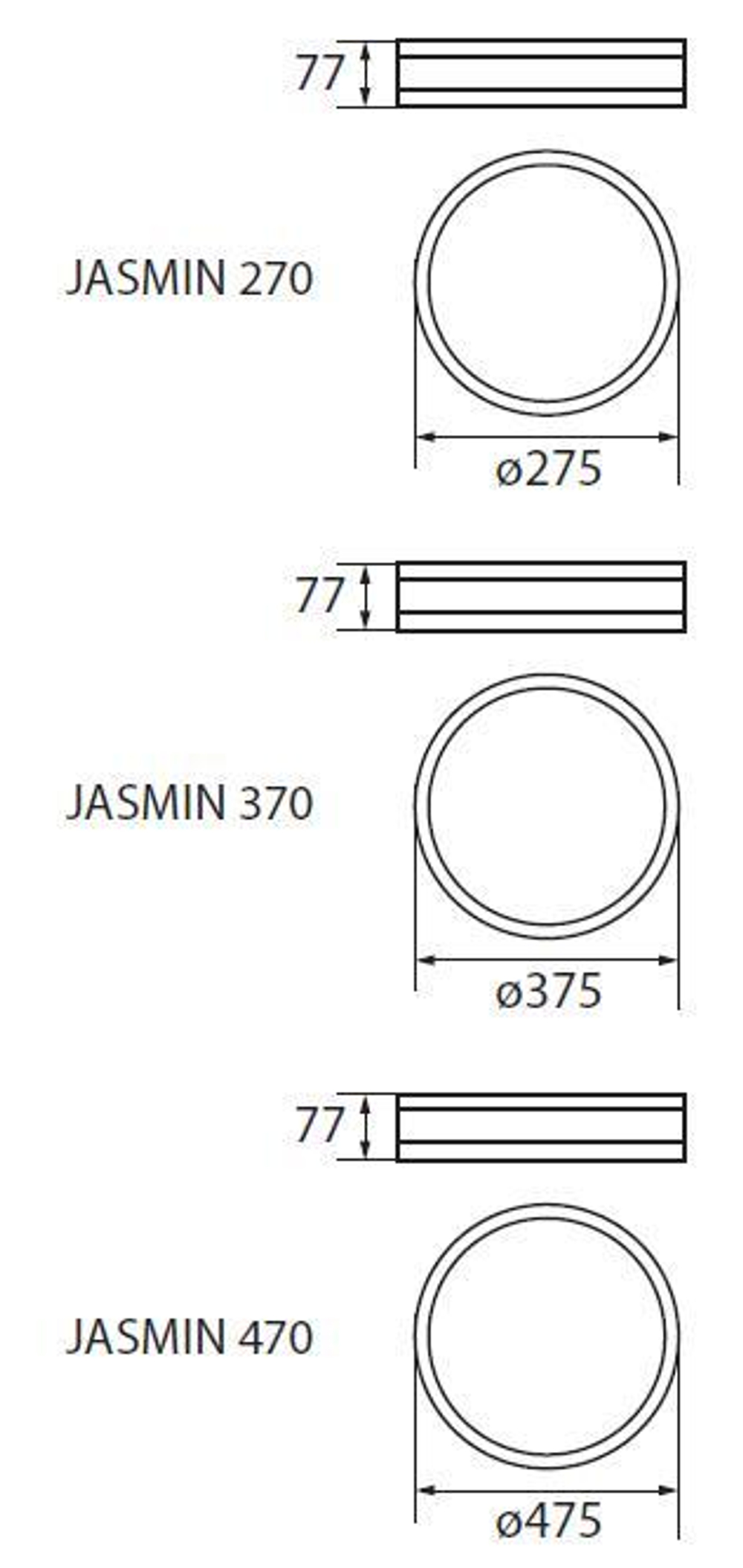 Светильник венге KANLUX JASMIN 370-WE 2хЕ7