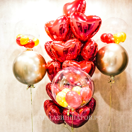 Набор шаров "Любовь парит в воздухе"