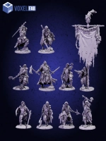 Скелеты Мертвый легион, Миниматюры 10 шт. ДнД (DnD)