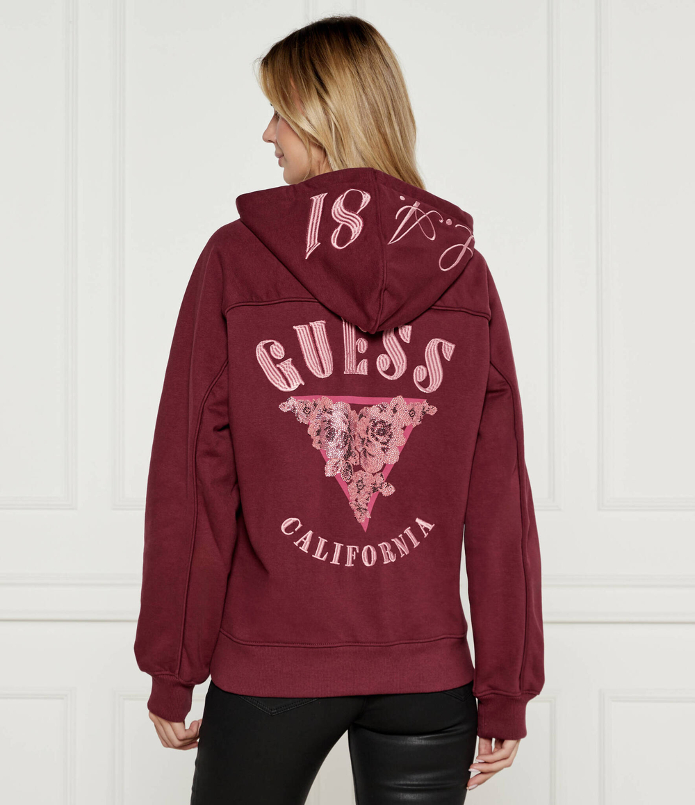 Худи ROSES GUESS - бордовый(W4BQ05 KBY51)
