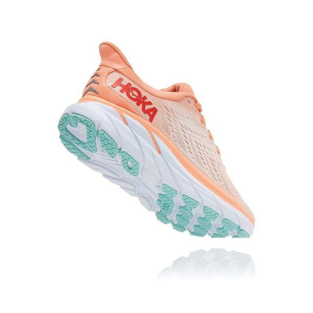 Кроссовки женские HOKA W CLIFTON 8 Cantaloupe / Silver Peony