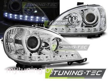 Передние фары Mercedes ML W163 daylight chrome