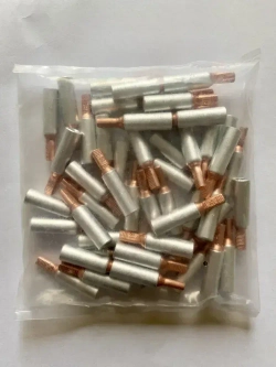 Наконечник кабельный штыревой алюмомедный с плоским штифтом НШАМ-П 16-13 КОМПЛЕКТ 4 ШТУКИ НОВИНКА