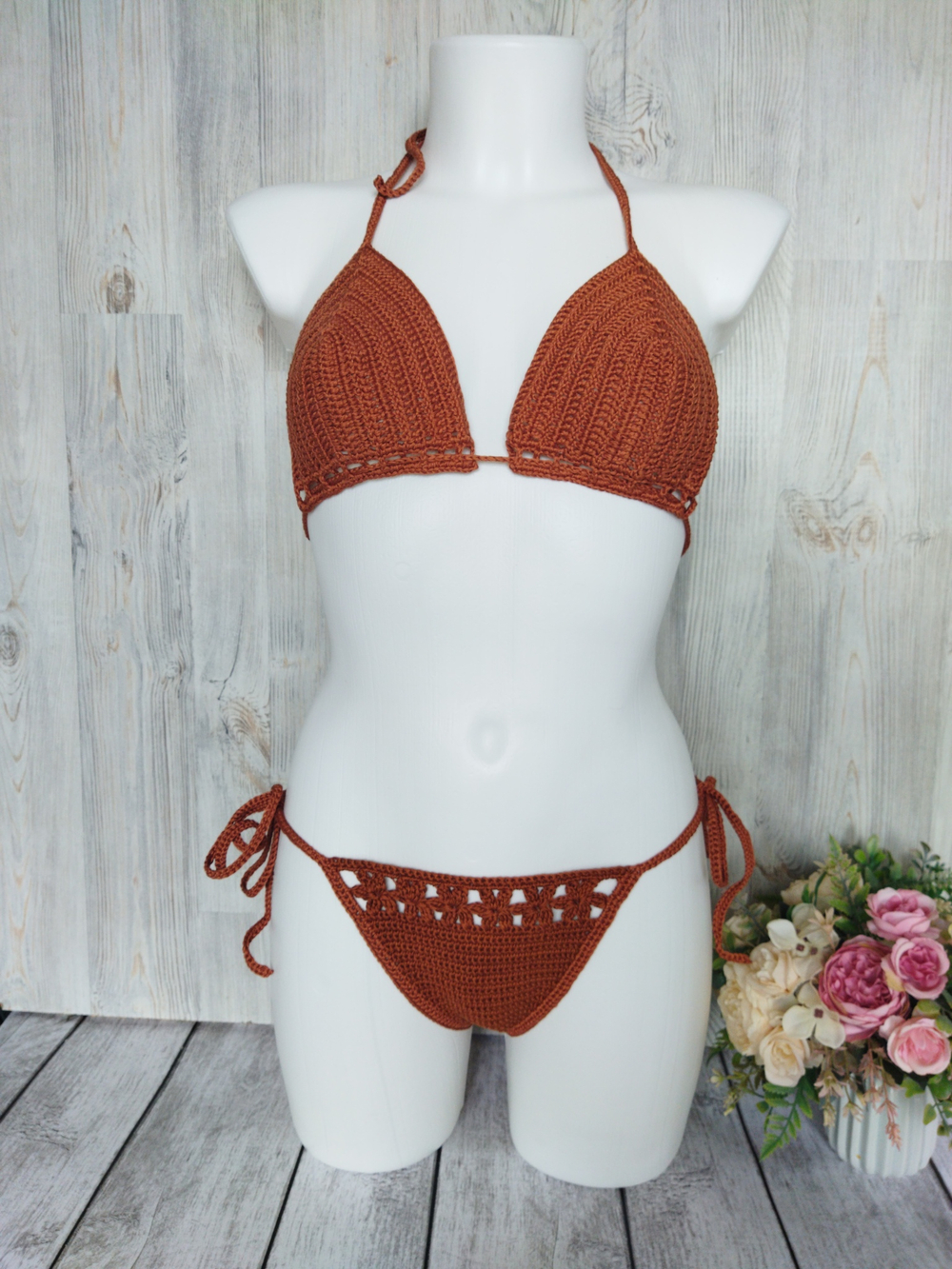 Купальник вязаный