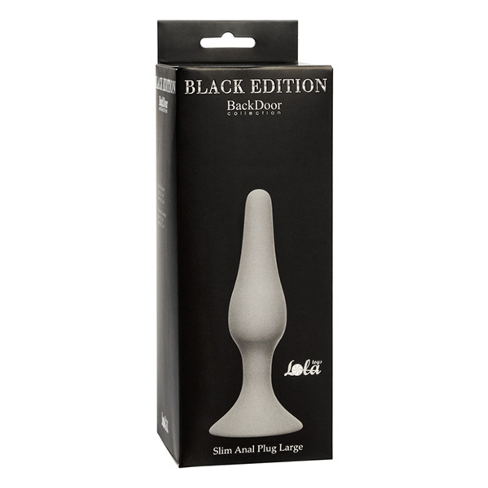 Анальная пробка 12,5см Lola Games Slim Anal Plug Large Grey 4205-03Lola