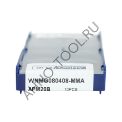 Пластина твердосплавная ISO WNMG080408-MMA APM20B AHNO по жаропроч. и нерж.стали, получистовая
