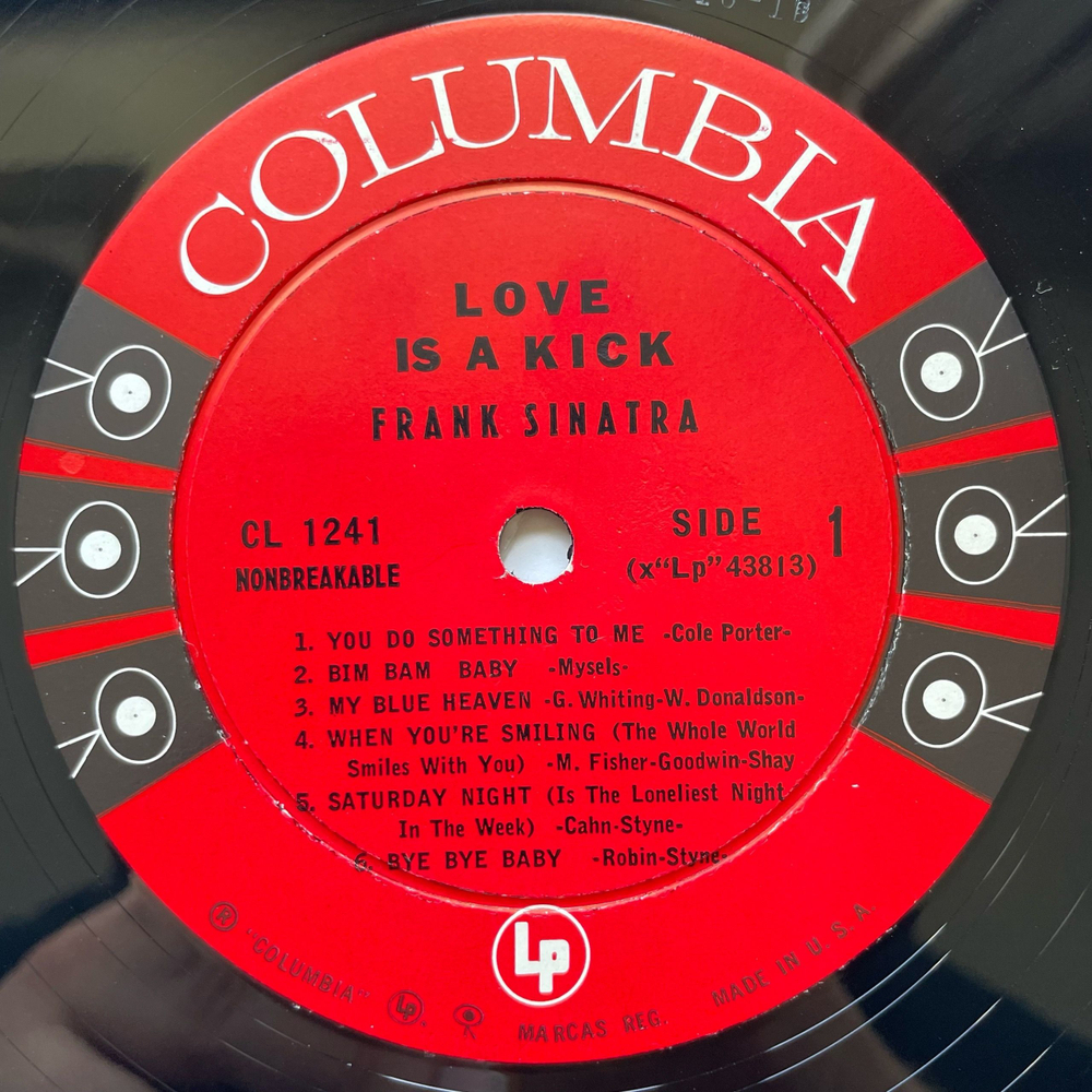 Винтажная виниловая пластинка LP Frank Sinatra Love Is A Kick (США 1959) Шестиглазая Коламбия