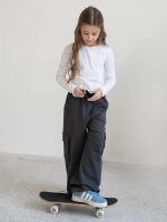 Штаны для девочки серые на осень