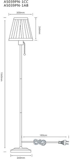 Торшер Marriot A5039PN-1AB