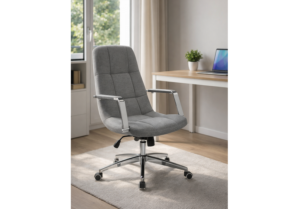 Офисное кресло Woodville Cradle шенилл серый