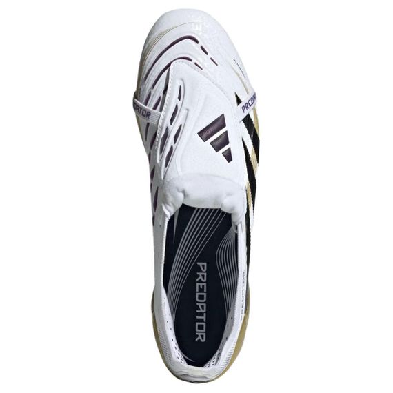 Элитные бутсы Adidas PREDATOR Низкие Белые черные кроссовки