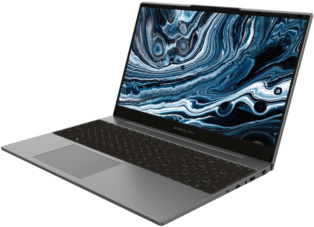 Ноутбук  Digma Pro Breve S 15.6 ", Core i3, 8 Гб RAM, 512 Гб SSD, UHD Graphics, Темно-серый