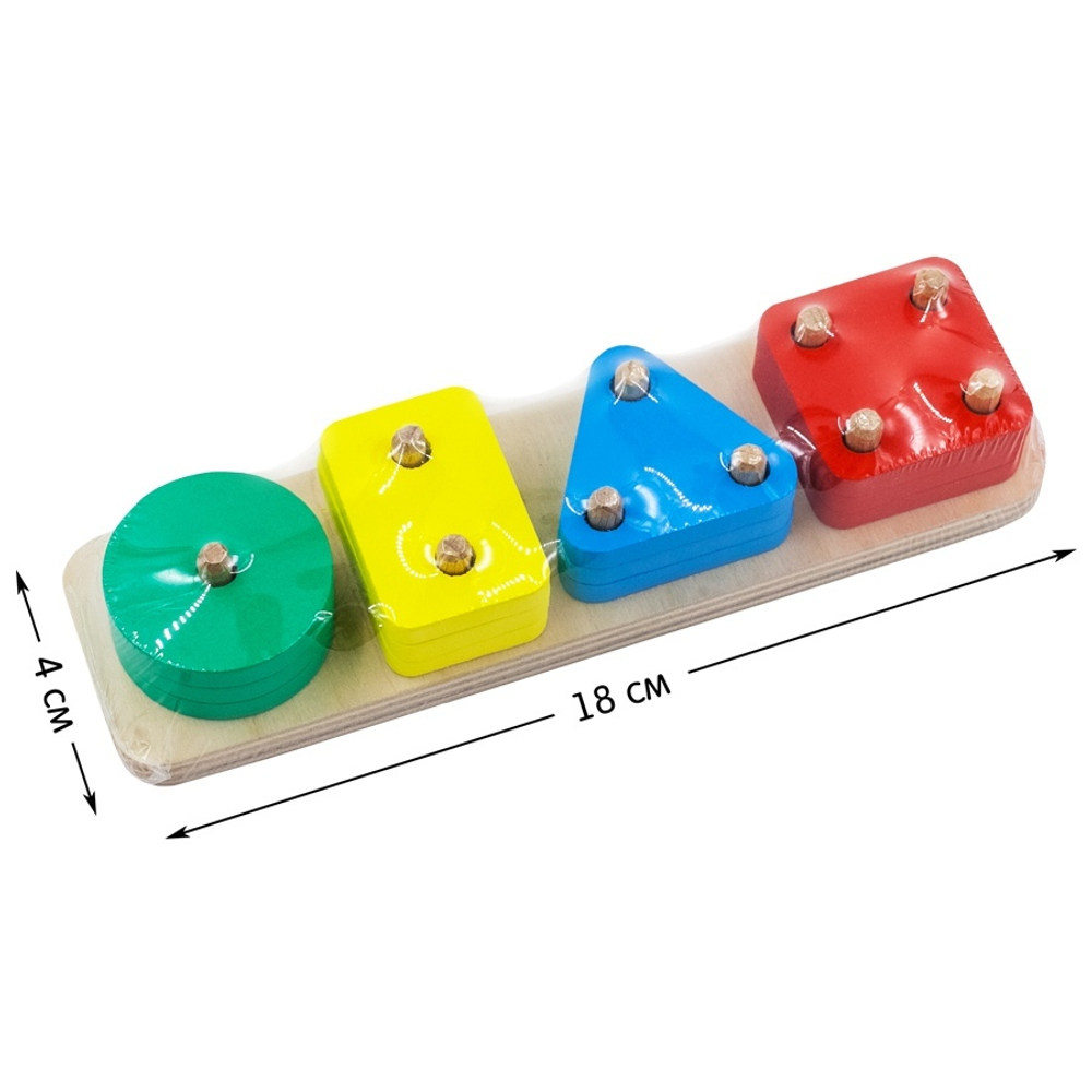Сортер №321, развивающая игрушка для детей, обучающая игра из дерева