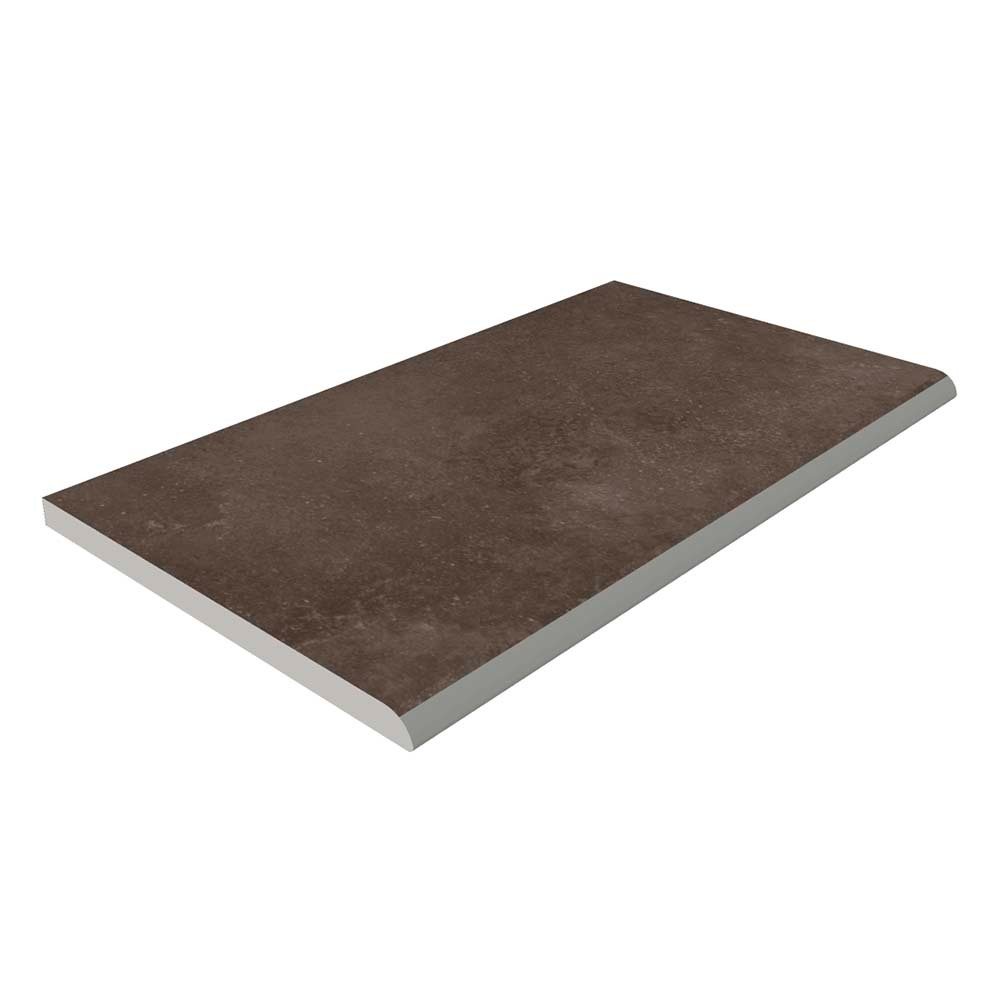 Cтупень угловая завальцованная LIFEBRICK OUTDOOR LIMESTONE CHOCO