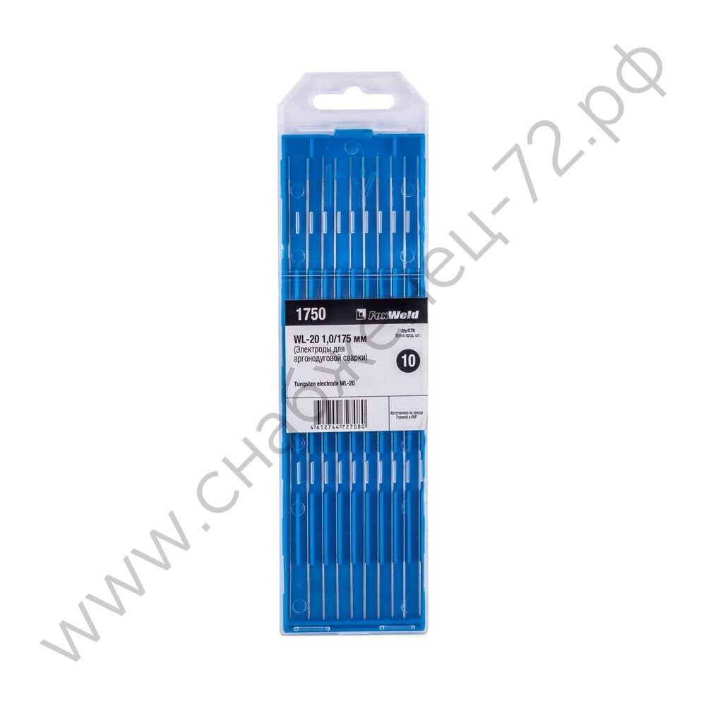 Вольфрамовый электрод WL-20 1,0мм / 175мм (1шт.) FoxWeld