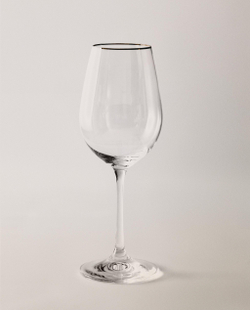 Zara Home рюмка из стекла, цвет серебристый, 22.3 см